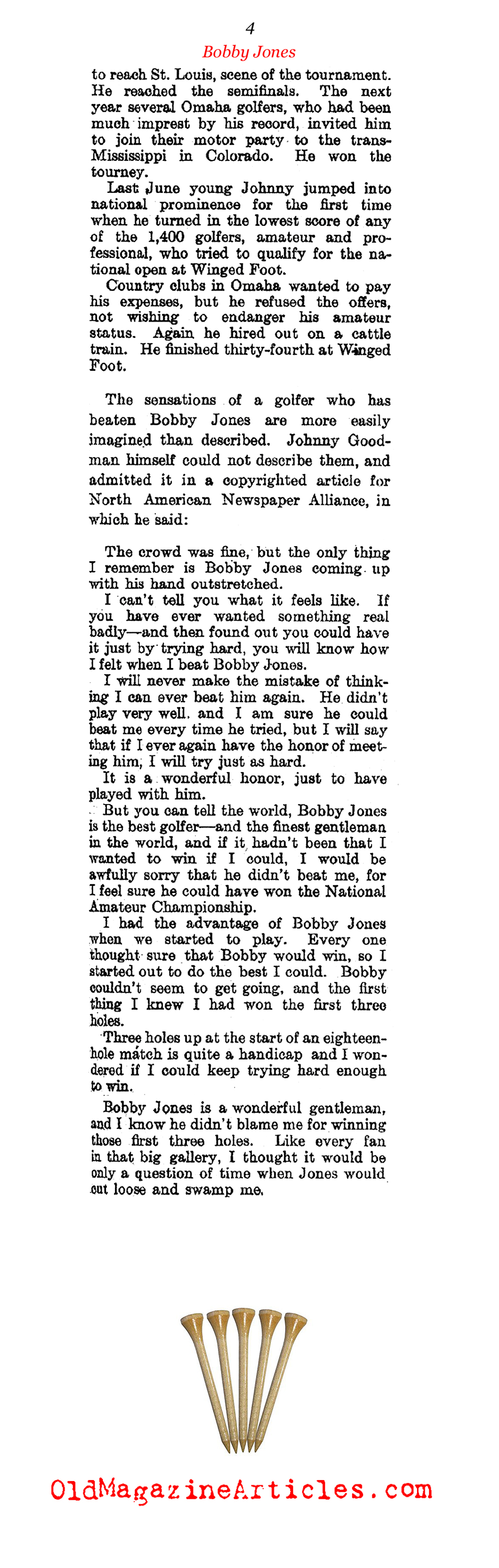 Is Bobby Jones Losing Interest in Golf? (Literary Digest, 1929)
