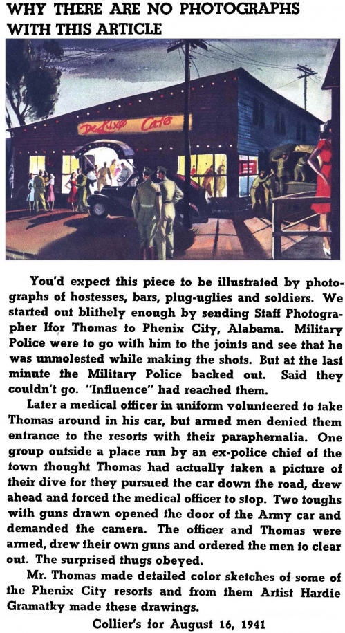 Debauchery Near the Army Camps <br />(Collier's Magazine, 1941)