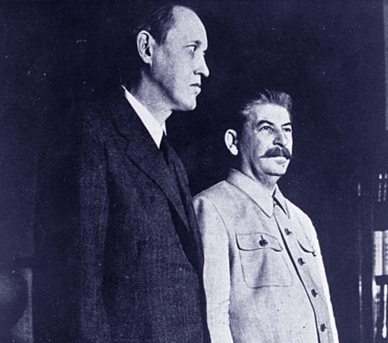Harry Hopkins and Stalin <br />(The American Magazine, 1941)