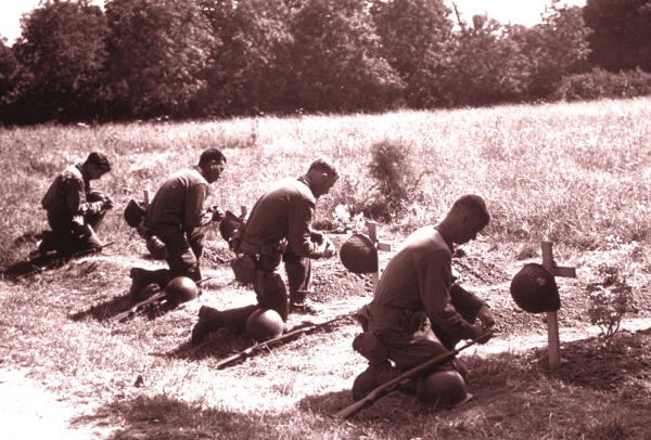 Burying The American Dead <br />(Newsweek Magazine, 1944)