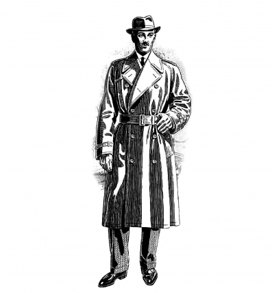 One of the First Trench Coats for U.S. Civilians <br />(Magazine Ad, 1917)