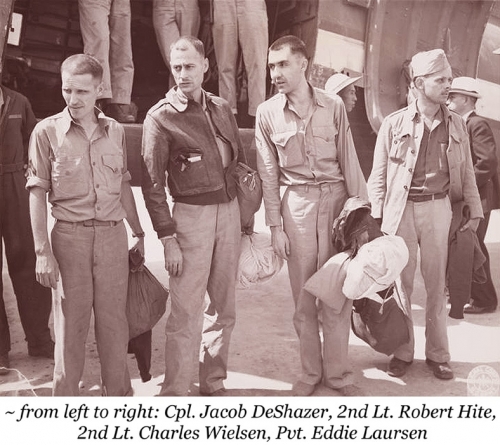 Three Doolittle Raiders Released from Captivity <br />(Newsweek Magazine, 1945)