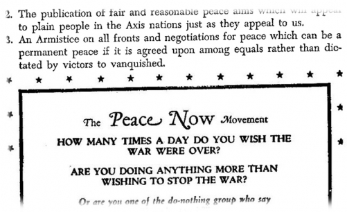 A Failed Peace Movement <br />(Newsweek Magazine, 1944)