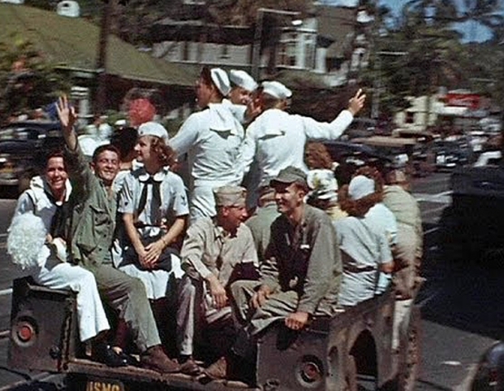 VJ Day in Honolulu <br />(Yank Magazine, 1945)