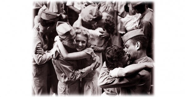 VJ-Day in Boston <br />(Yank Magazine, 1945)