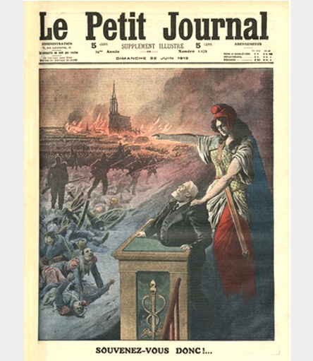 France, Germany & Alsace-Lorraine <br />(Literary Digest, 1900)