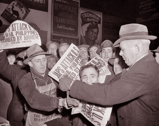 ''Man on the Street Solidly Approves of War Declaration'' <br />(St. Louis Star-Times, 1941)