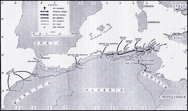 Allied Efforts in North Africa <br />(PM Tabloid, 1943)