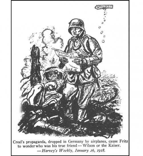 U.S. Propaganda Pamphlets Dropped on the Hun <br />(The Stars and Stripes, 1919)