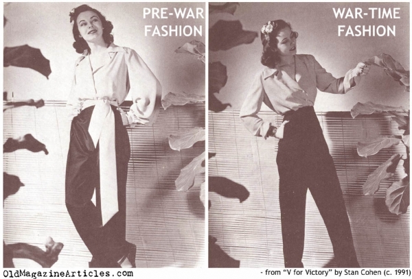 World War II Fabric Rationing in the United States <br />(Yank Magazine, 1945)