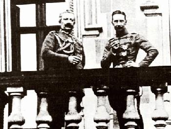 Kaiser WilhelmII und Kronprinz