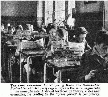 nazi school timetable