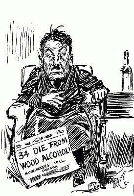 A Prohibition Cartoon by James Montgommery Flagg <br />(Life Magazine, 1922)