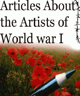 WW1 artist articles