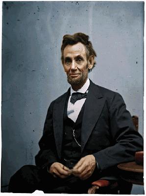 abe incoln in color