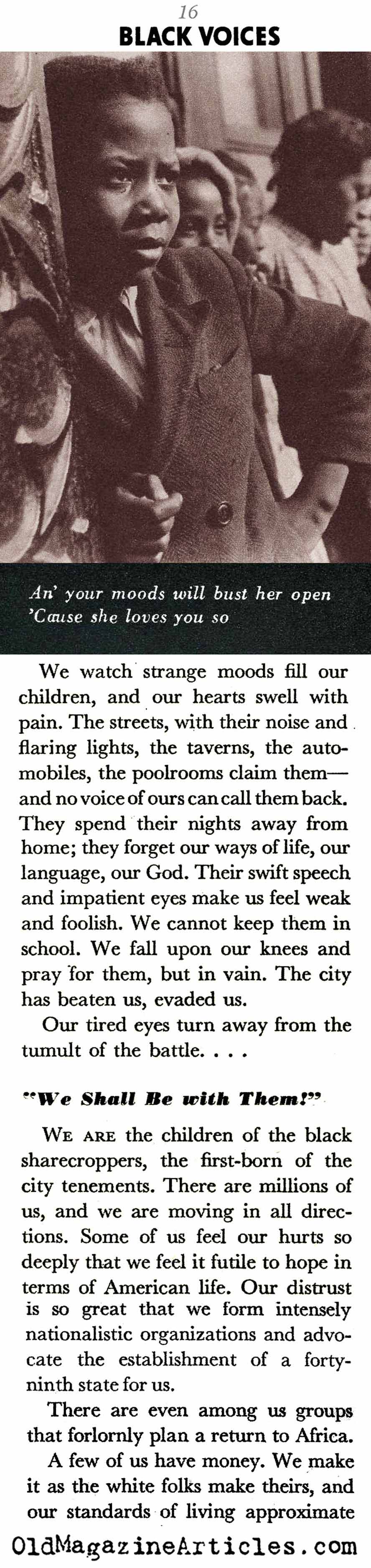 Pain and Hope (Coronet Magazine, 1942)