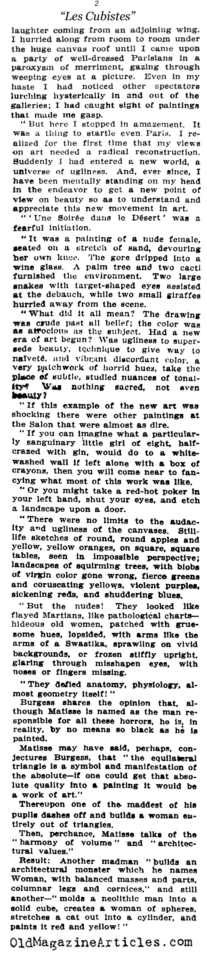 Salon d'Automne, Paris (NY Times, 1911)