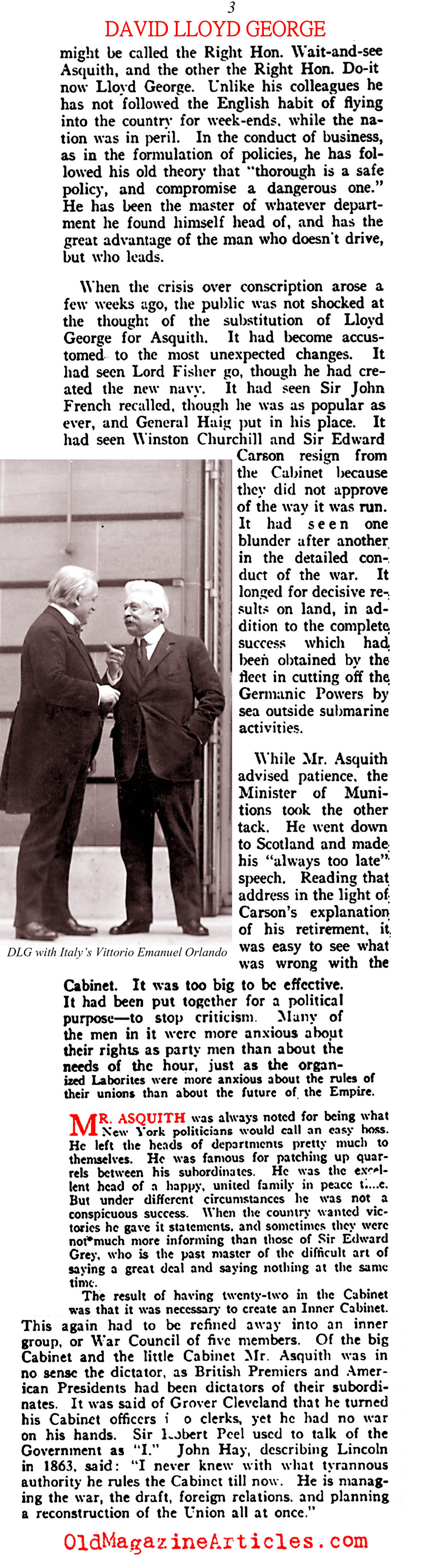 David Lloyd George (Vanity Fair, 1916)