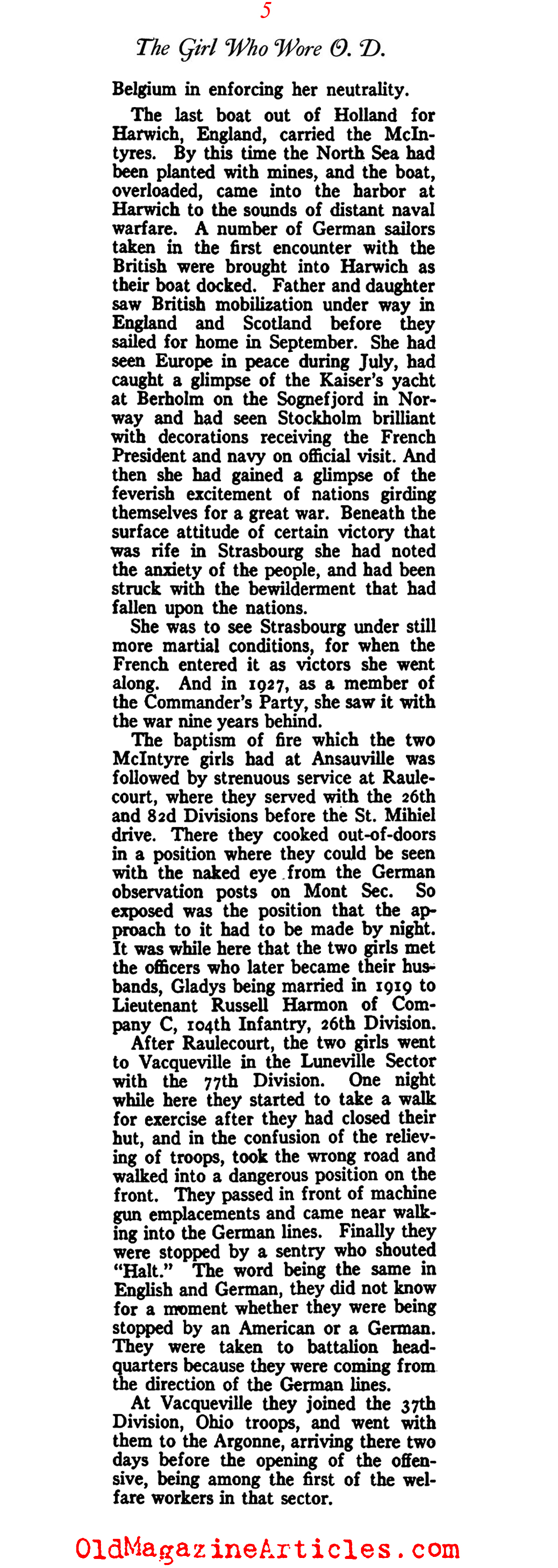 A Woman in the Salvation Army (American Legion Monthly, 1928)