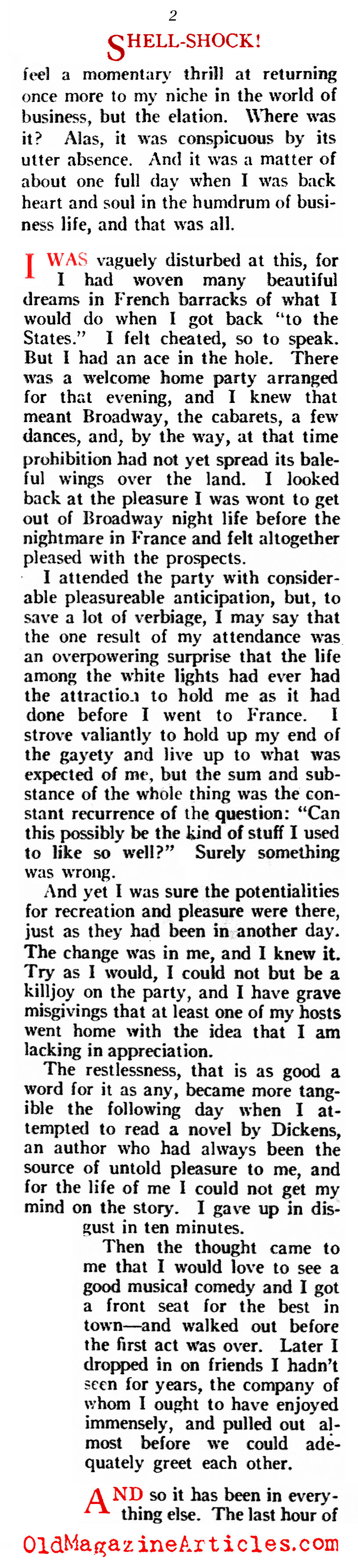 The Shell-Shocked Millions (American Legion Weekly, 1919)