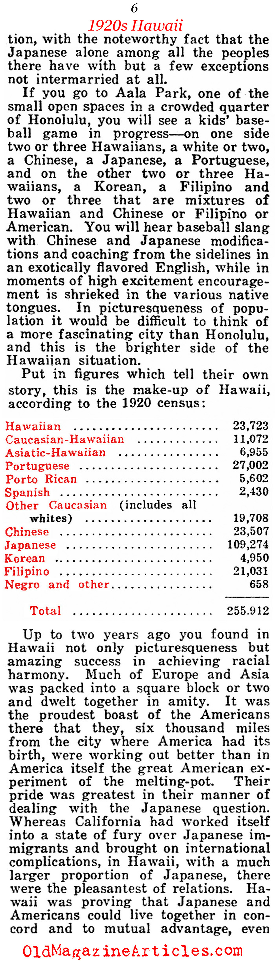 America's First Brush With Multiculturalism<BR> (American Legion Weekly, 1922)