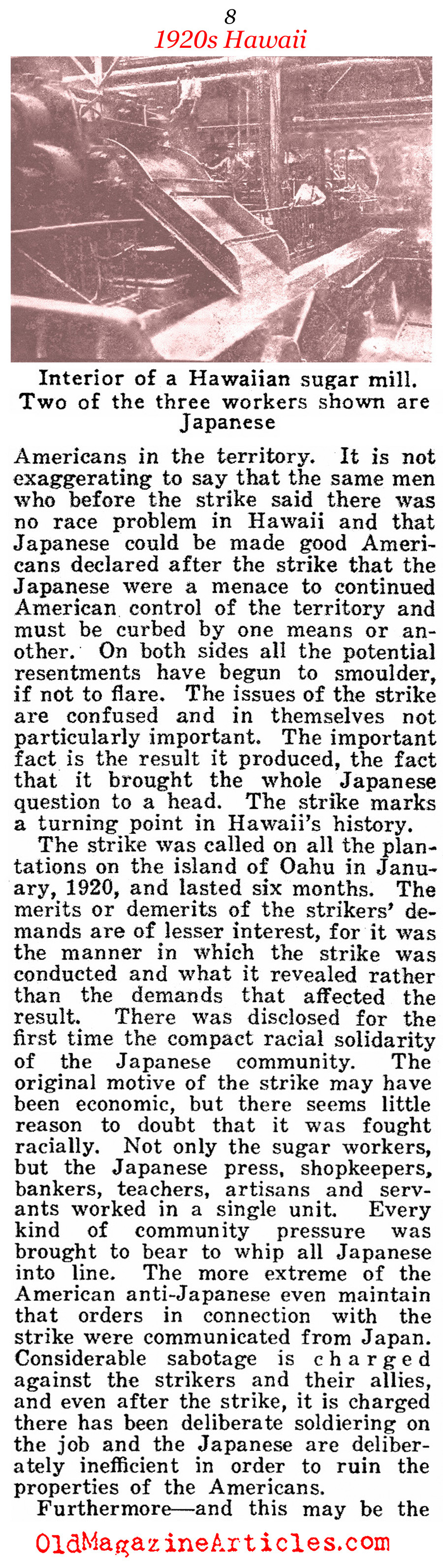 America's First Brush With Multiculturalism<BR> (American Legion Weekly, 1922)