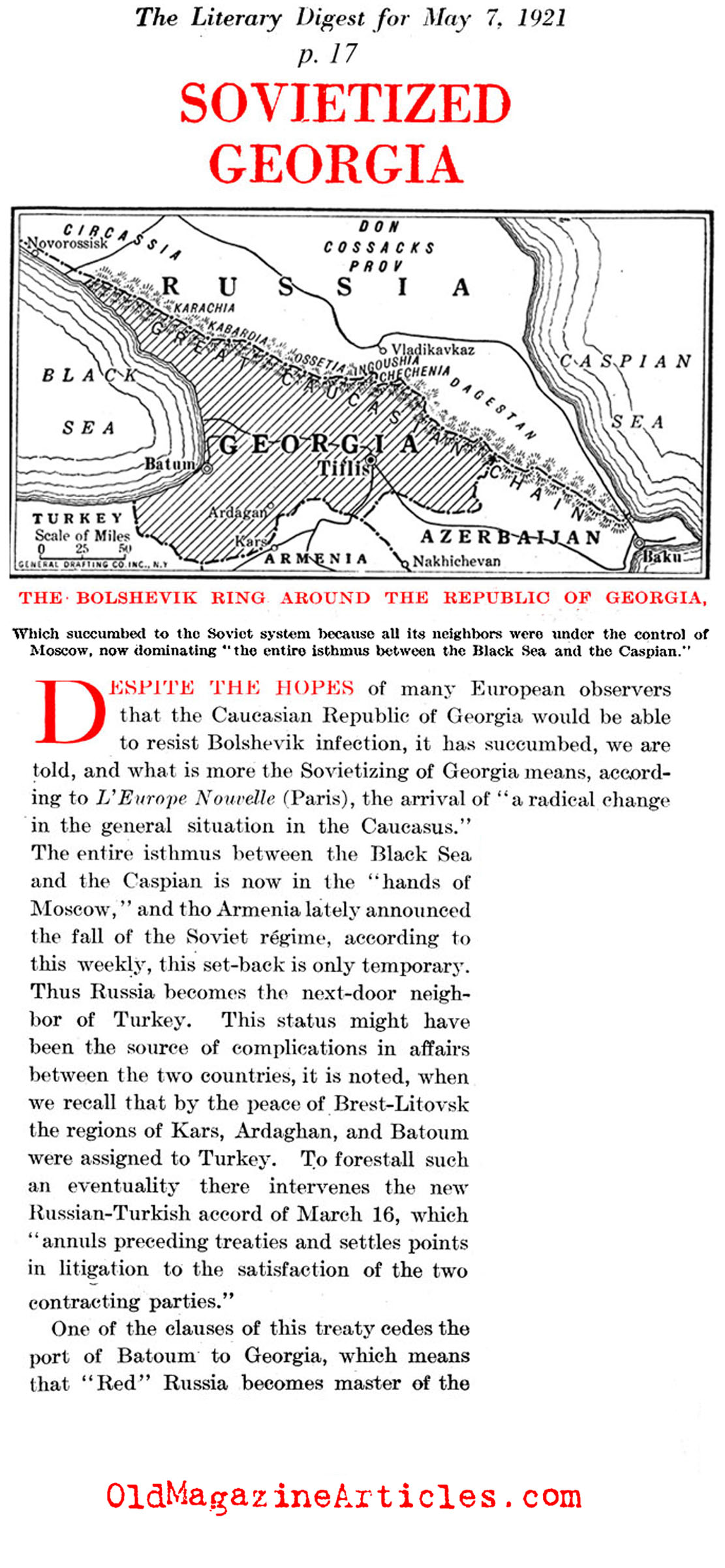 Georgia Invaded (Literary Digest, 1921)