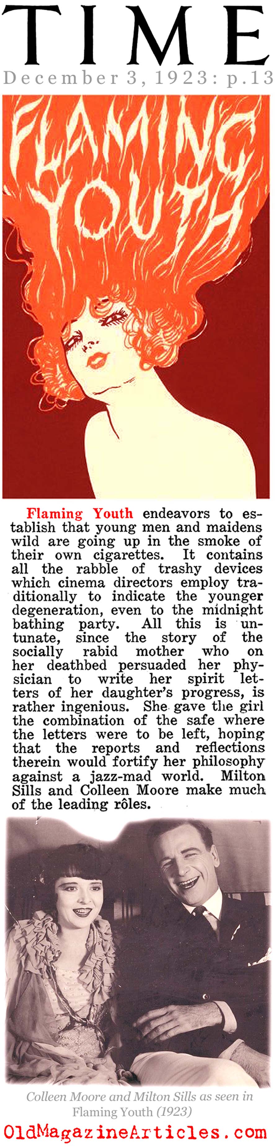 <i>Flaming Youth</i> (Time Magazine, 1923)