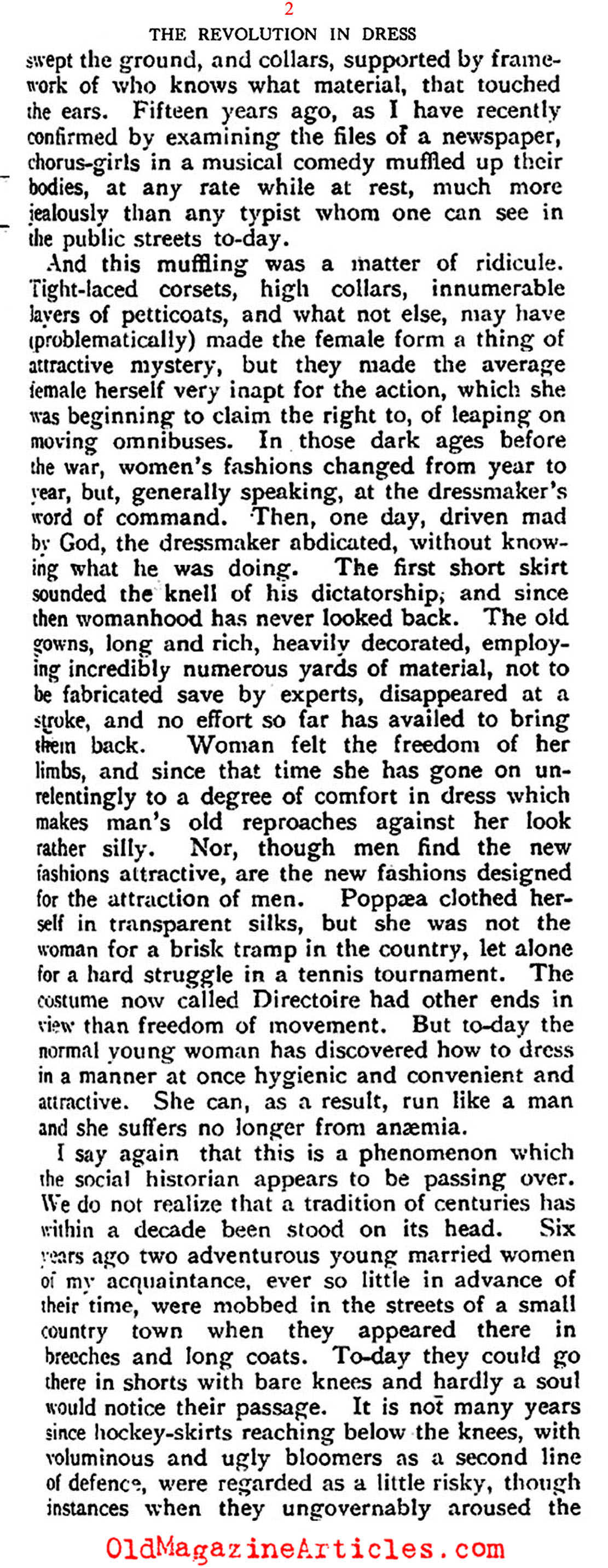 The Revolution in 1920s Fashion (Saturday Review of Literature, 1925)
