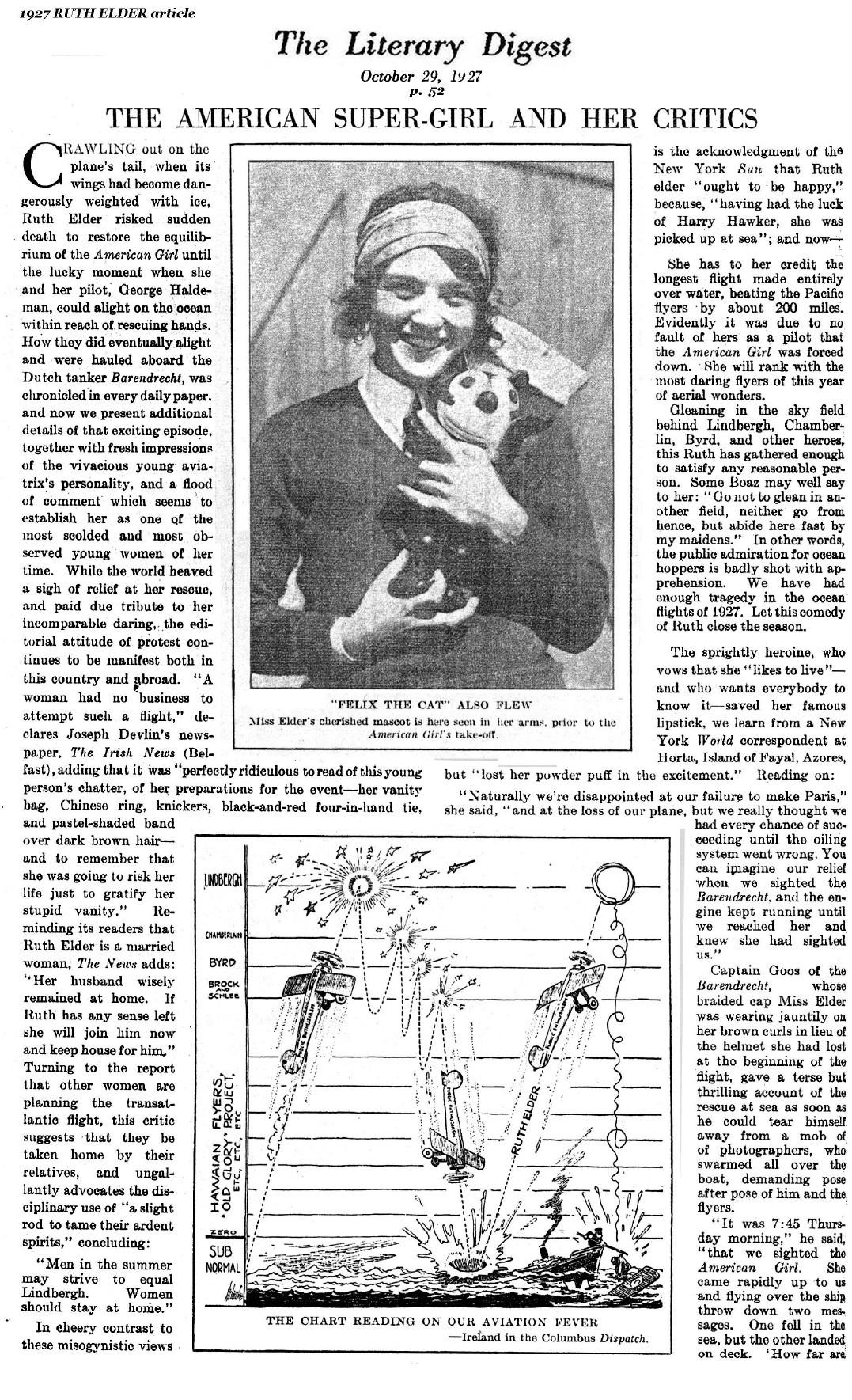 Ruth Elder: American Super-Girl (Literary Digest, 1927)