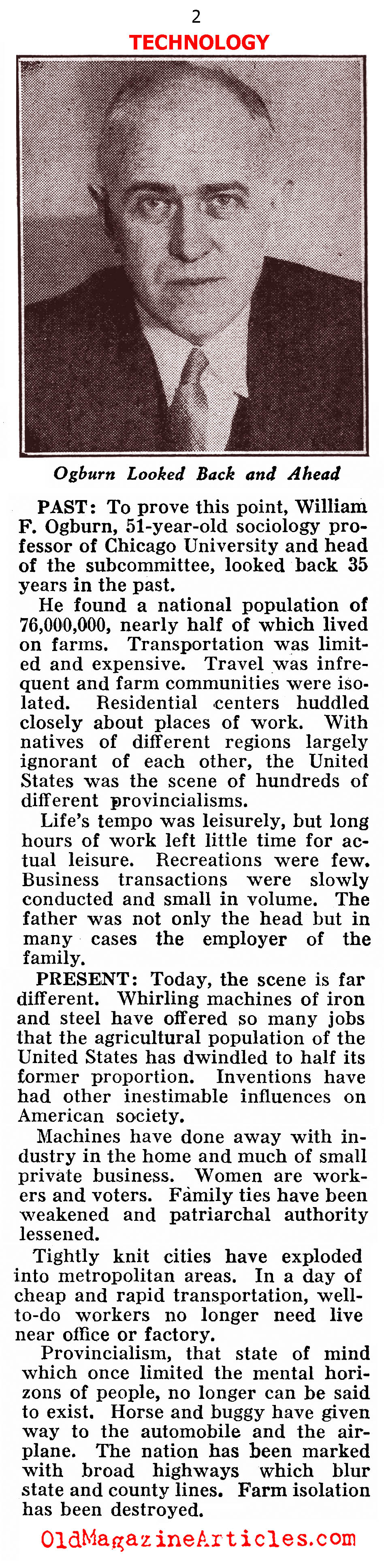 Understanding Unemployment (Pathfinder Magazine, 1937)