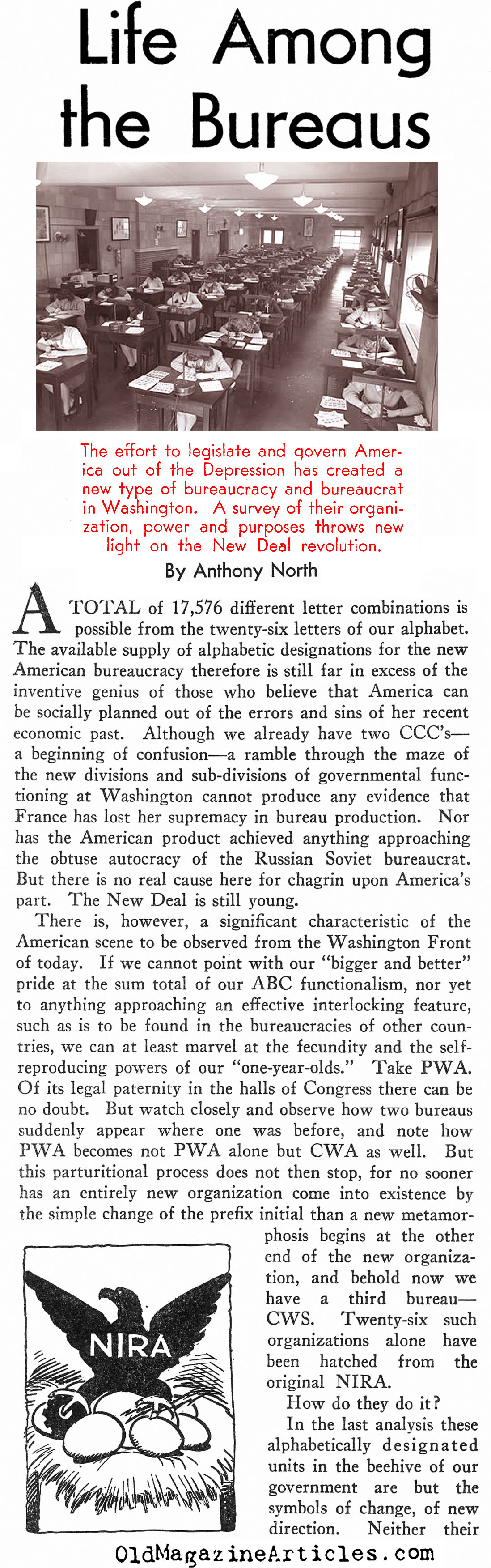 The Alphabet Bureaucrats (New Outlook Magazine, 1934)