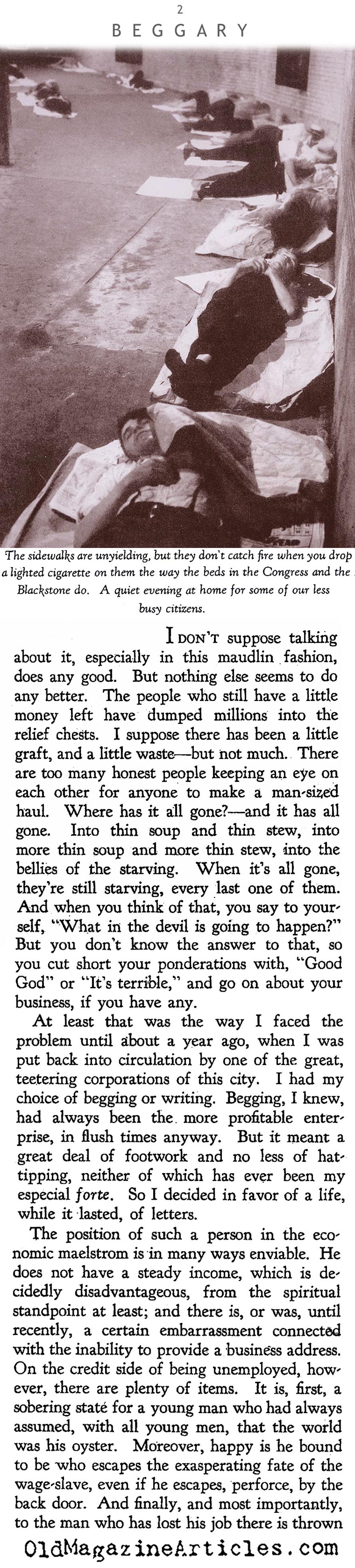 The Poor Are Everywhere (The Chicagoan, 1932)