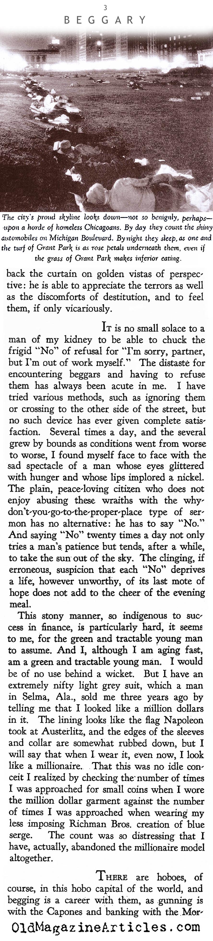 The Poor Are Everywhere (The Chicagoan, 1932)