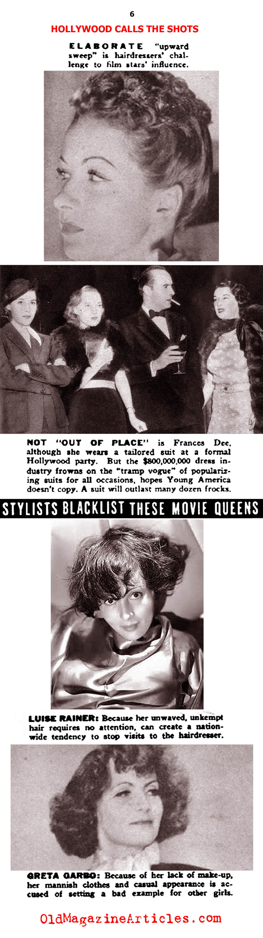 Fashion Designers Colide wth Hollywood Designers... (Click Magazine, 1938)