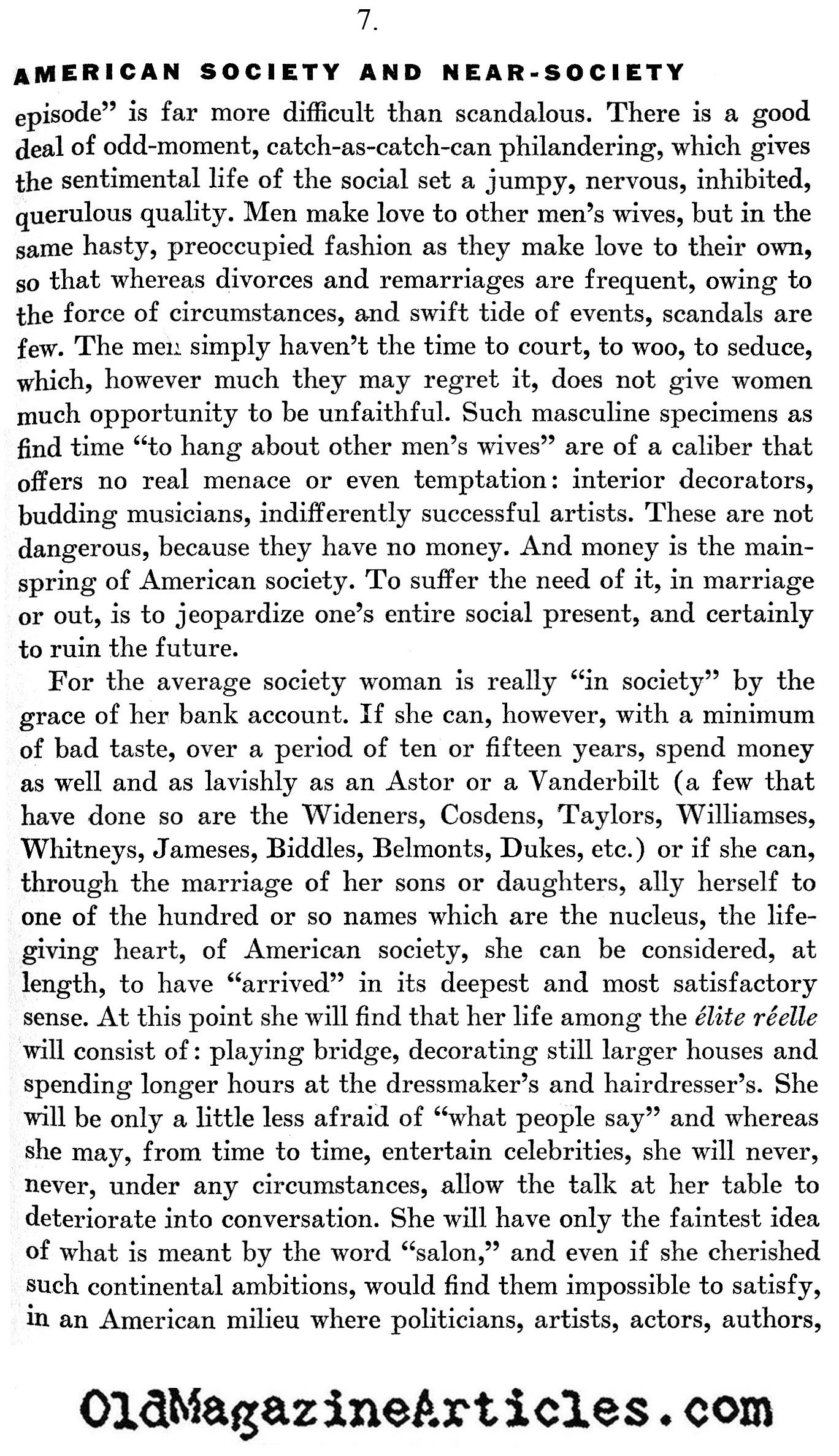 American Society and Near Society (America, 1932)