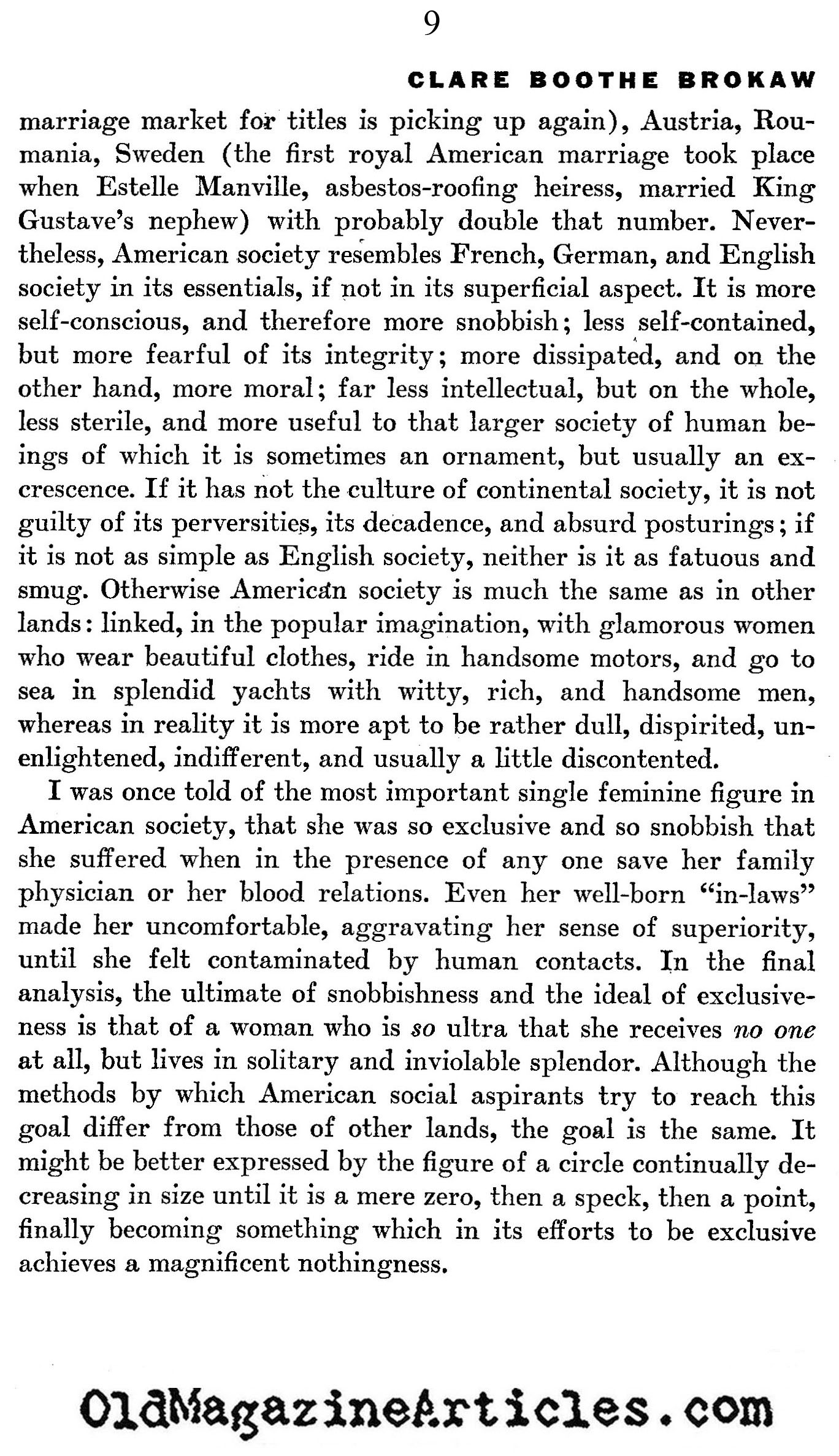 American Society and Near Society (America, 1932)