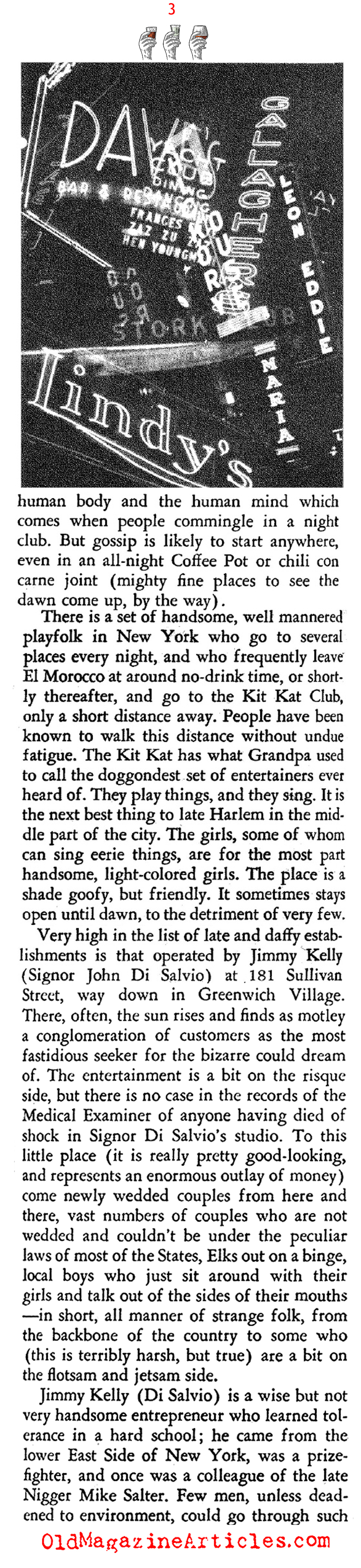 New York City Bars at Four in the Morning... (Stage Magazine, 1937)