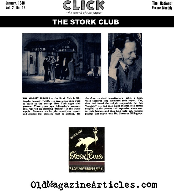 The Stork Club (Click Magazine, 1940)