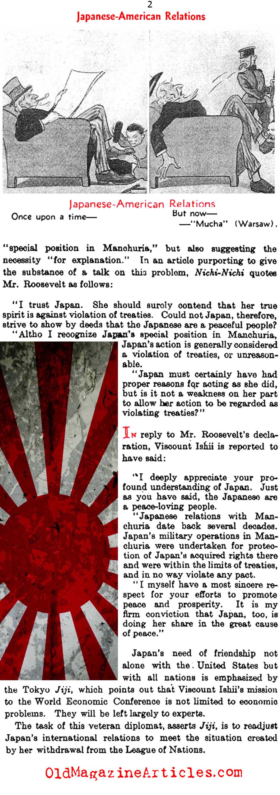 Diplomatic Relations with Japan (The Literary Digest, 1933)