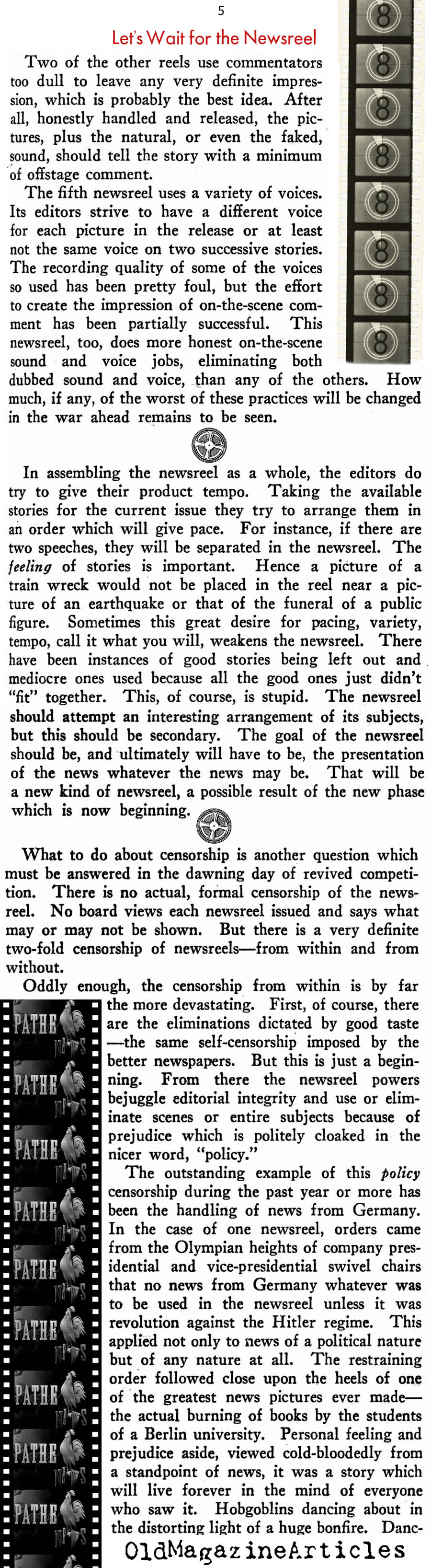 Fake News? (New Outlook Magazine, 1934)