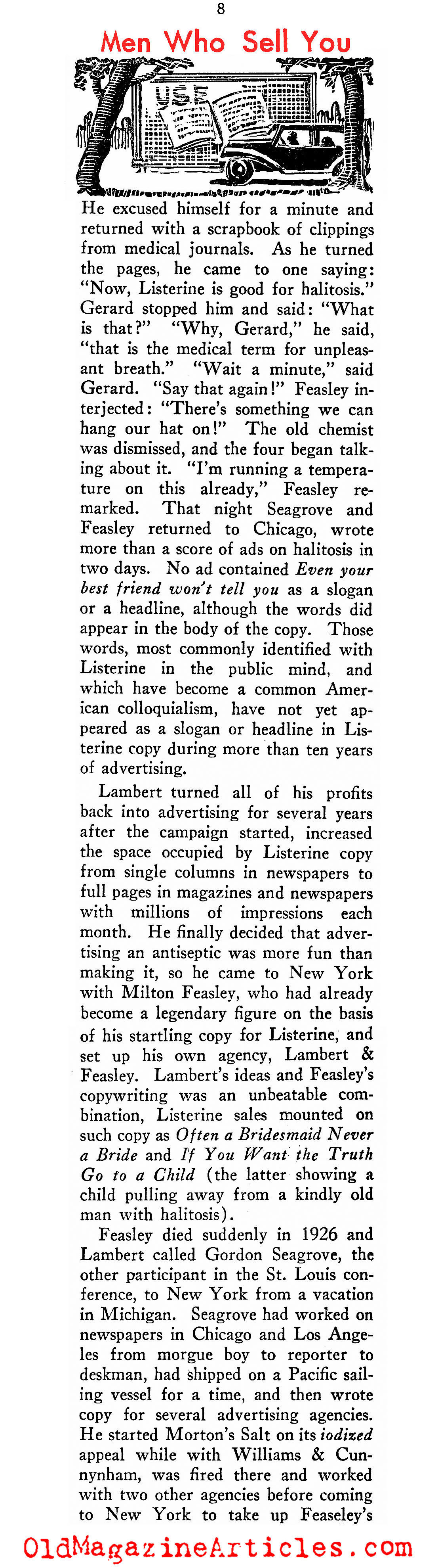 The Fathers of Modern Advertising (New Outlook Magazine, 1934)