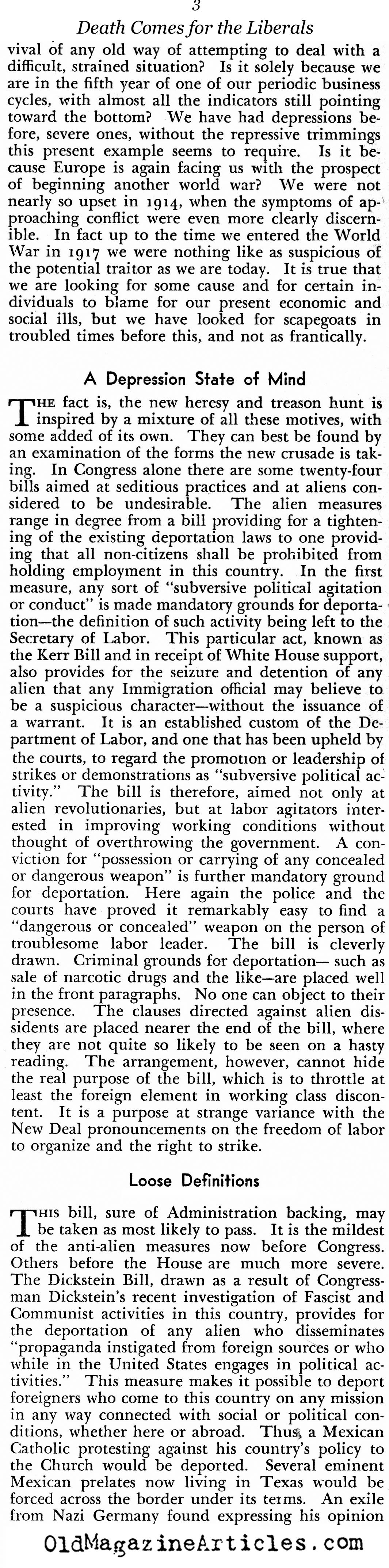 Tyranny At Home (New Outlook Magazine, 1935)