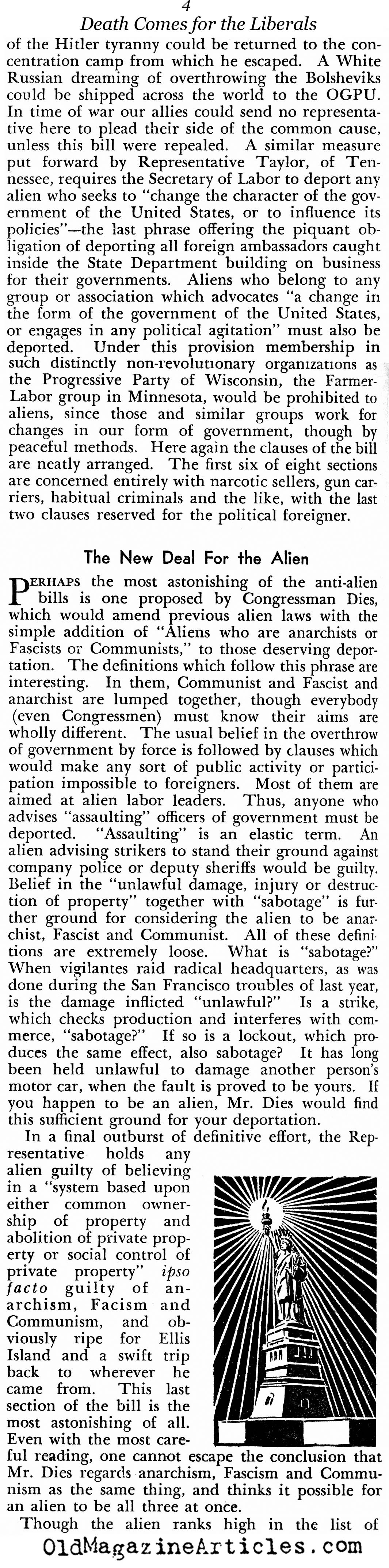 Tyranny At Home (New Outlook Magazine, 1935)