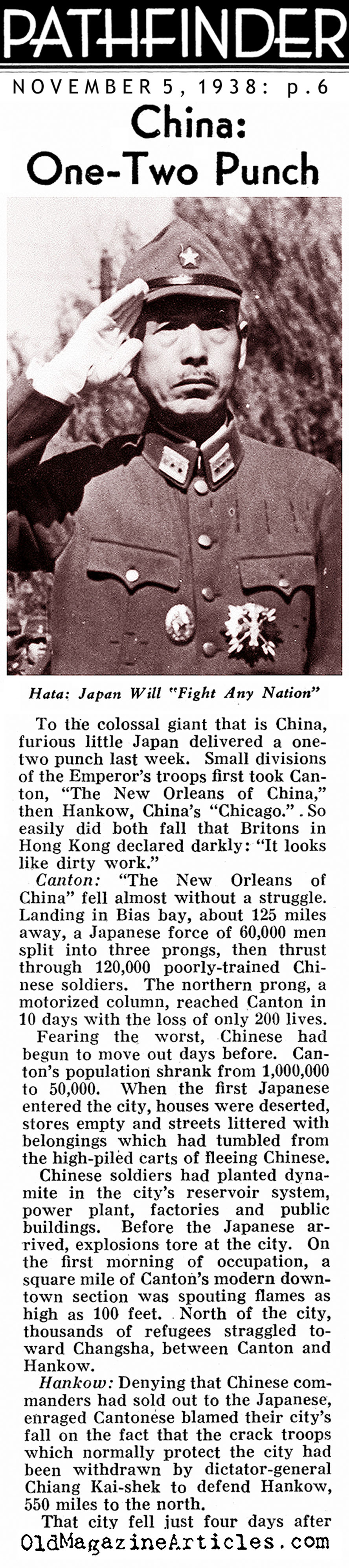 Japan On The March (Pathfinder Magazine, 1938)