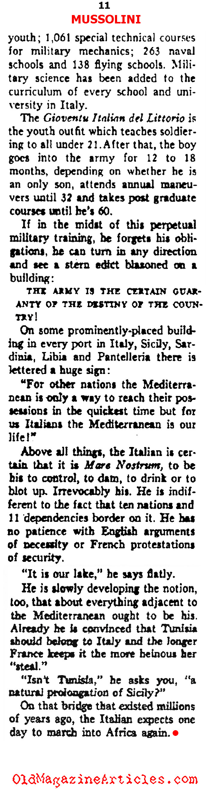 Life in Sunny, Fascist Italy (Ken Magazine, 1938)