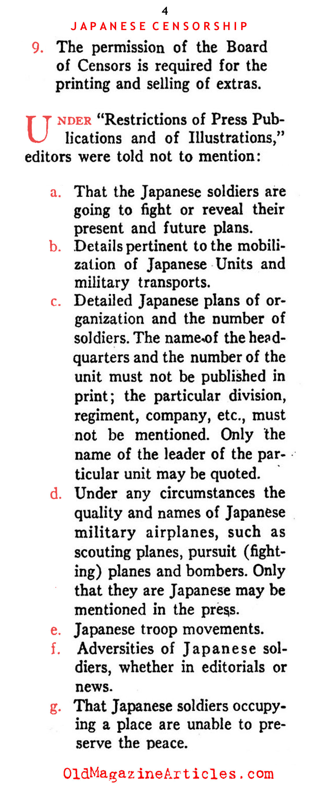 Censors of the Japanese War Machine (Ken Magazine, 1938)