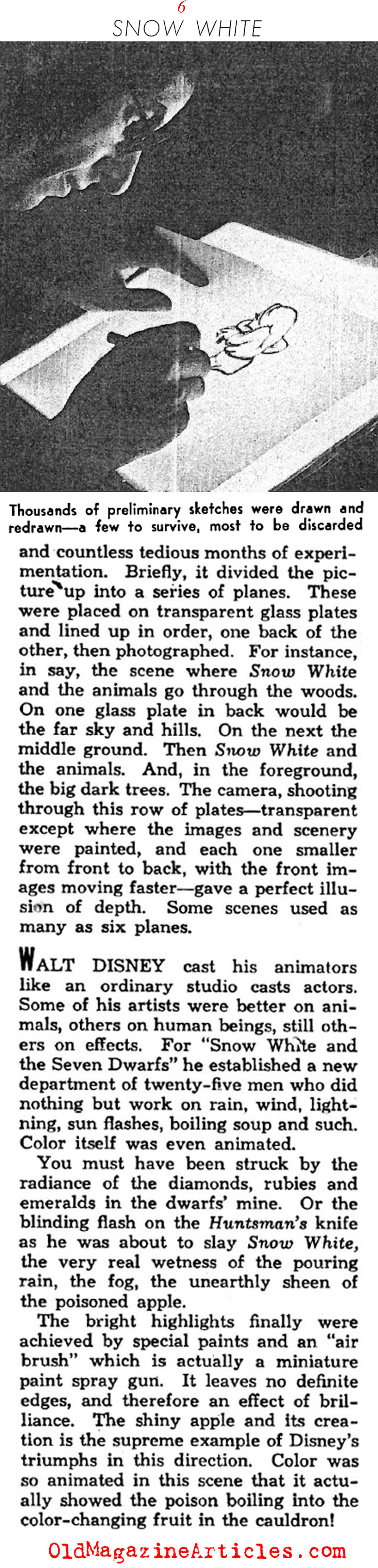 The Making of <i>Snow White and the Seven Dwarfs</i> (Photoplay Magazine, 1938)