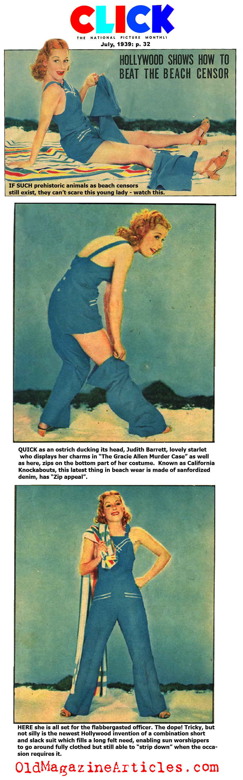 Beating the Beach Censor (Click Magazine, 1939)