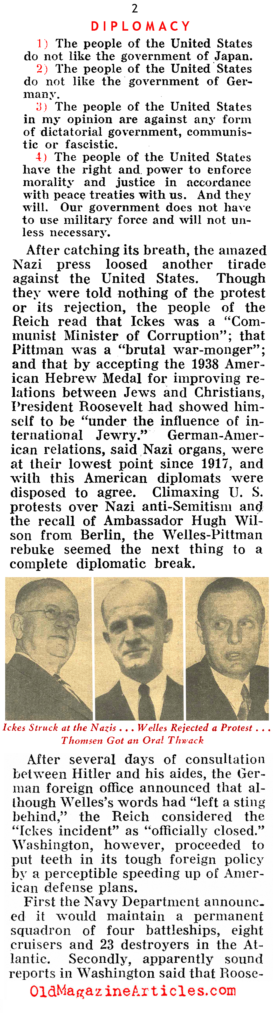 No, Joe Biden, U.S. Relations With Germany Were Bad Before W.W. II (Pathfinder Magazine, 1939)